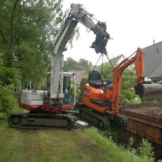 Takeuchi graafmachine 8 ton Postma Kraanverhuur